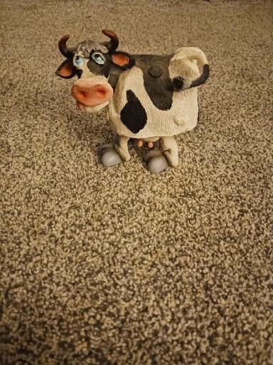 Cartoonish Booble Cow Body Figure