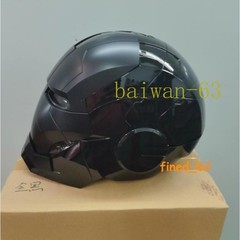 US STOCK Iron Man 1:1 Matte Black MK5 Helmet Deformable Voice Control Wearable