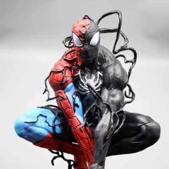 Symbiotic Spider-Man Venom Action Figure LED 38cm PVC Statue Model Collectables