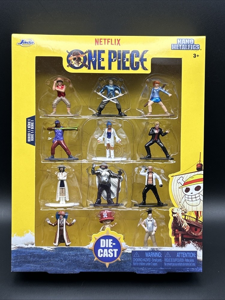2026 Netflix One Piece Die-Cast Nano Metalfigs Jada 12 Pack Figures