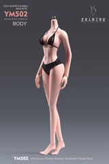 1/6 Female Pale Body Flexible Large Breast Thin Waist 12″ Action Figure +Details