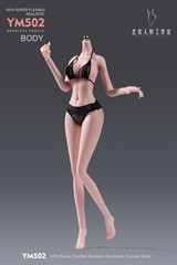 1/6 Female Pale Body Flexible Large Breast Thin Waist 12″ Action Figure +Details