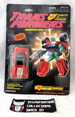 Transformers Original 1993 G2 Axelerators Rapido MOSC