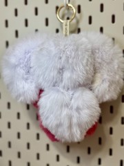 NEW Custom Made Monsters PINK AND WHITE MELODY Elephant Doll Plush Pendant US
