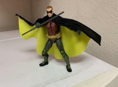 Custom Robin Wired Cape Mcfarlane DC Multiverse Batman 1/12 Animated NOT FIGURE