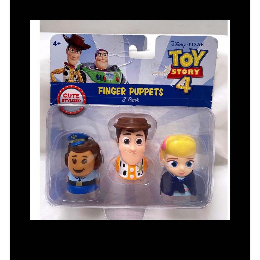 Disney Toy Story 4 Finger Puppets 3 Pack Woody Bo Peep Giggle McDimples Thinkway