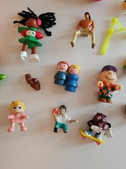 Misc. Toy Box Lot of Assorted Figures Garfield Little People & More