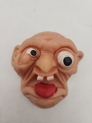 Vintage 1980s Tobar Flexiface Gross Out Ugly Finger Hand Puppet