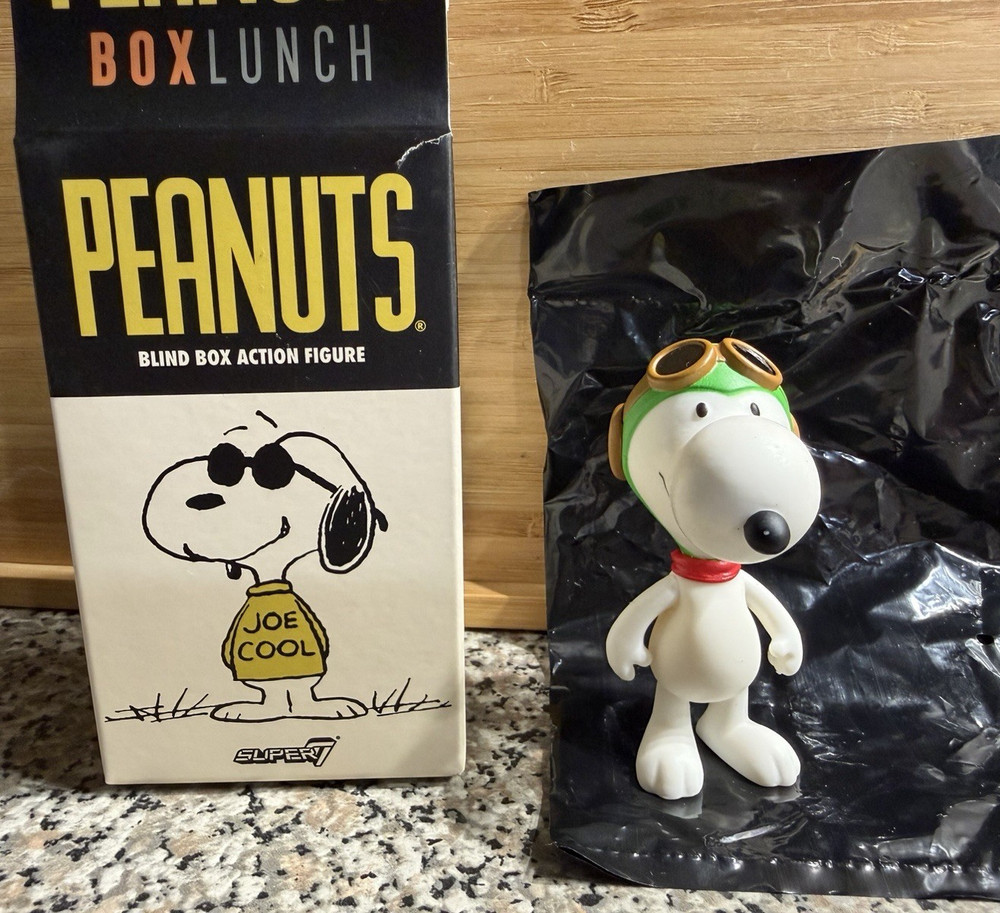 Super7 Peanuts ReAction Snoopy Figure – Flying Ace ~ Open Box