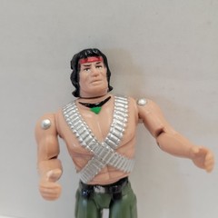 Vintage 1994 Rambo Sylvester Stallone 4″ Action Figure, W/ Stand