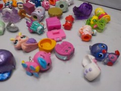 Huge Lot 46 Hatchimals, shopkins and others mix , shopkins have been painted