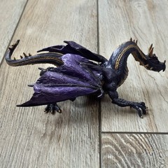 Safari Ltd Midnight Moon Dragon Purple and Gold Mythical Fantasy Toy Figure 2008