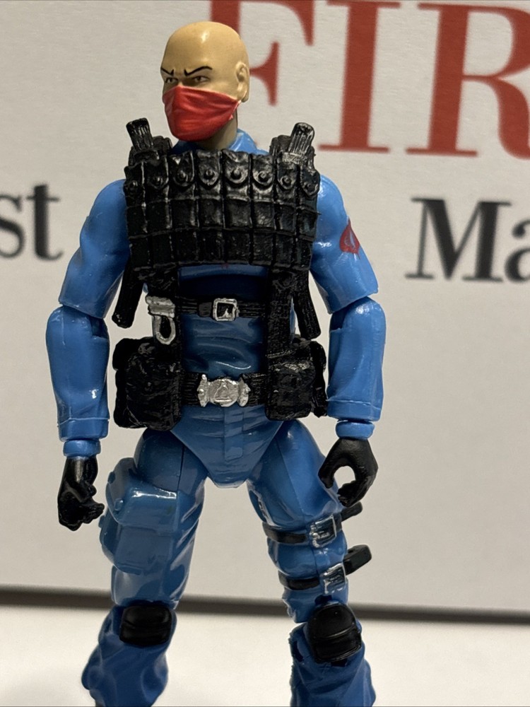 G.I. Joe Cobra Bazooka Trooper 2008. 25th anniversary. Red mask. Stiff Joints.