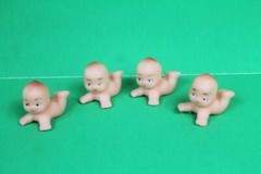 Lot 15 Kewpie Baby Dolls 1.75″ 3″ Rubber Toy Mini Dolls Figures Play Collectors