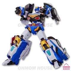 Metal Cardbot W BLUECOP W Transforming Patrol Car Robot Korean Toy 2025