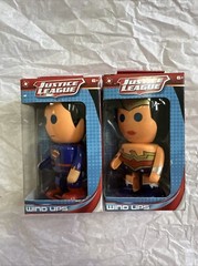 DC Comics Justice League Superman & Wonder Woman Wind Ups Figure Set NEW