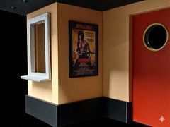 MOVIE THEATRE DIORAMA CINEMA 1985 1:18 SCALE FIGURE GI JOE STAR WARS