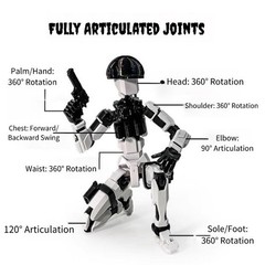 Dummy13 Special Forces Action Figure 3D Printed Military Soldier Model Toy Boys