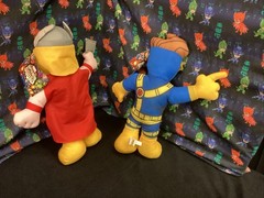 2010 Marvel Comics Super Hero Squad Cyclops & Thor 9″ Plush