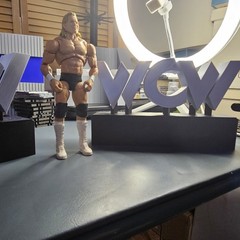 WWE Mattel Two WCW Nitro Stage Entrance Medium Logos (2) Accessory
