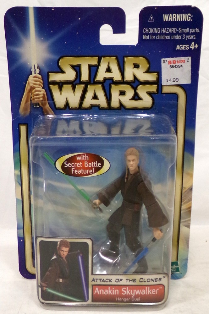 2002 Hasbro Star Wars Attack of the Clones Hanger Duel Anakin Skywalker Figure