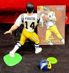 Starting Lineup NFL Dan Fouts San Diego Chargers SLU Loose 1999 Hasbro