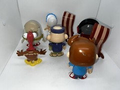 Fgteev Mixed Lot x8 Toys Figures Duddy Bacon Meggz Gurkey Turkey Jenkins Funnel