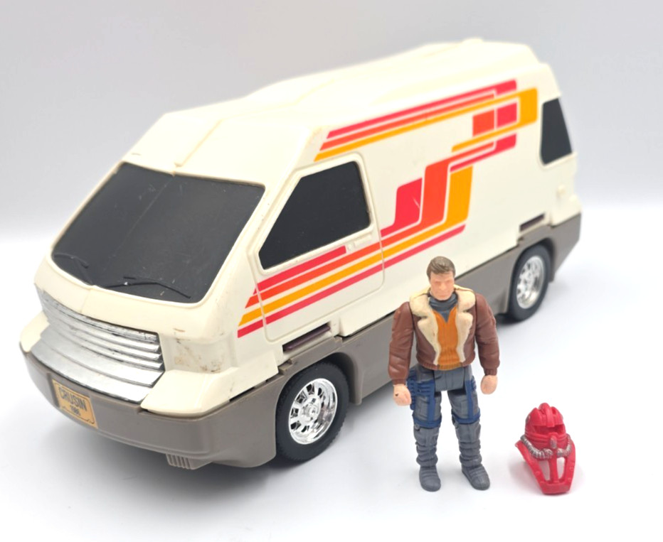 Vintage Kenner M.A.S.K. Slingshot 1986 Van w/ Ace Riker Figure Mask Not Complete