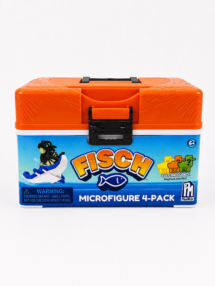 Fisch Microfigure 4 Pack Case PhatMojo w DLC Figures Set