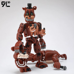 9L3D Printed FNAF Freddy Fazbear’s Fantasy Warrior Action Figure