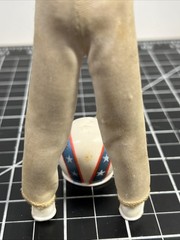 1972 Ideal Toys Evel Knievel Figure Bendy Rubber w/ Helmet VTG 1970s Motorcycle