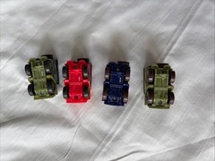 Disney Pixar Cars Movie Lot Of 4 Toy Car Jeeps Die Cast/Plastic NICE!