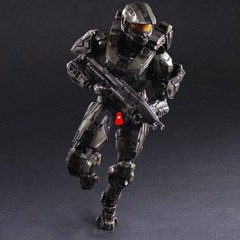 New Play Arts Kai Movie HALO 5 MASTER CHIEF Action Figures Accessories Toy Boxed
