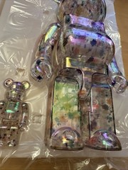 Medicom BE@RBRICK x Anever clear 400% and 100% set Bearbrick