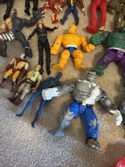 Lot Of 45 Vintage 90s Action Figures Kenner Hulk, Marvel, X-Men, And More