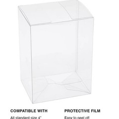 Pop Protector Case For Funko 4″ Box Vinyl Figures Clear Plastic Display 10 Pack