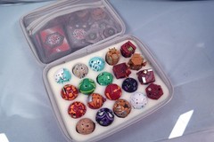 24pc Bakugan Toy Figures with Cards & Chip in Case