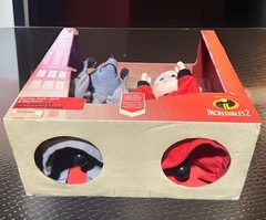 Disney Pixar Incredibles Raccoon & Jack Jack 9” Boxing Puppet With Sounds New