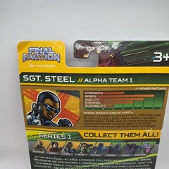 Final Faction Sergeant Steel Alpha Team 1 3.75 Inch Action Figure BRAND NEW SEAL