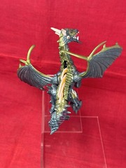 RAZORTHORN DRAGON ACTION FIGURE DRAGONHEART W/ BATTLE THORNS PURPLE GREEN CLEAN!