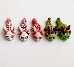 Wigglitz Christmas Collection Assortment Color Variations Lot of 5 Dragons
