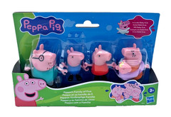 Hasbro Peppa Pig Peppa’s Family of Five Set Figures Hold Hands Ages 3+New In Box