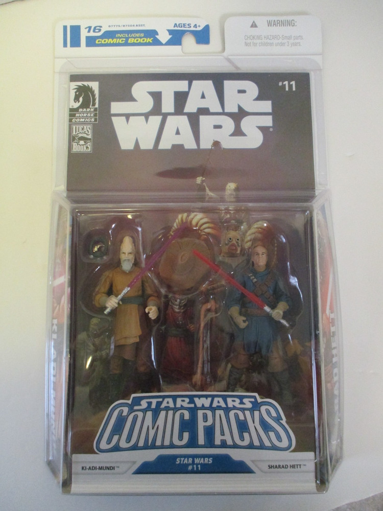 2008 Hasbro #16 Comic Pack Star Wars #11 KI-ADI-MUNDI & Sharad Hett 3.75 MOC/NEW