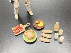 4 CUSTOM DINNER FOOD lot for 3.75 ” FIGURE STAR WARS GI JOE DIORAMA 1:18 (G47)