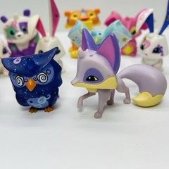 Lot of 15 ANIMAL JAM Figures WildWorks Jazwares PANDA, TIGER, WOLF, FOX, OWL +