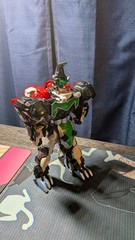 Power Rangers Mystic Force Megazord Titan red green & blue parts damaged