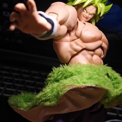 1/10 Handmade Custom Green Wired Skirt For 9” SHF Broly Action Figure（No Figure