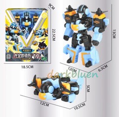 Tobot V GD CrossWind Airplane Transforming Robot Vehicle Action Figure Toy 5.1″