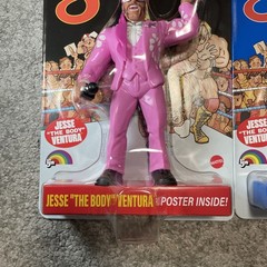 MATTEL LJN WWE SUPERSTARS JESSE THE BODY VENTURA BLUE & BLACK CHASE CARDS
