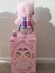 Mega Space Molly 400% and 100% Sweet Messages Bear New Open Box